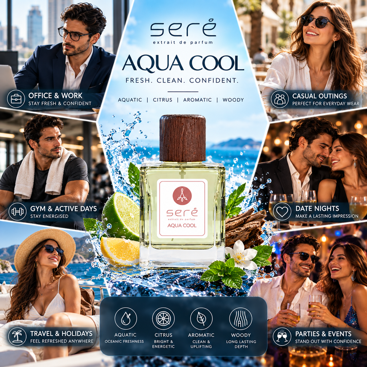 Sere AQUA Cool Extrait De Parfum SE2137 - Inspired by Cool Water