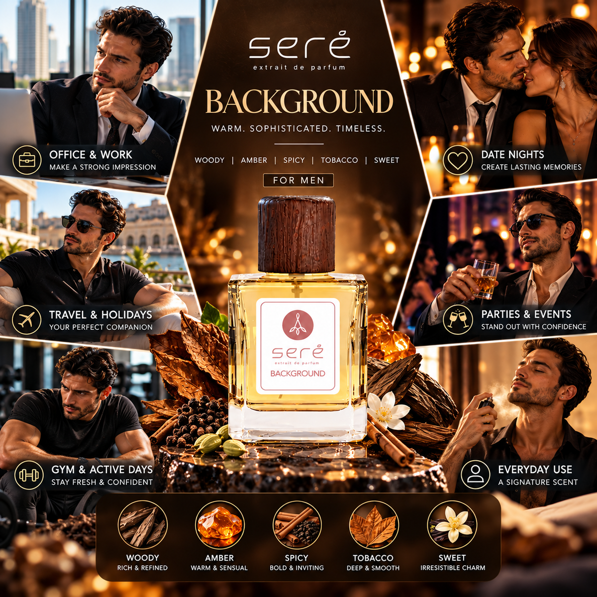Sere Background Extrait De Parfum SE 2127P - Inspired by D & G THE ONE