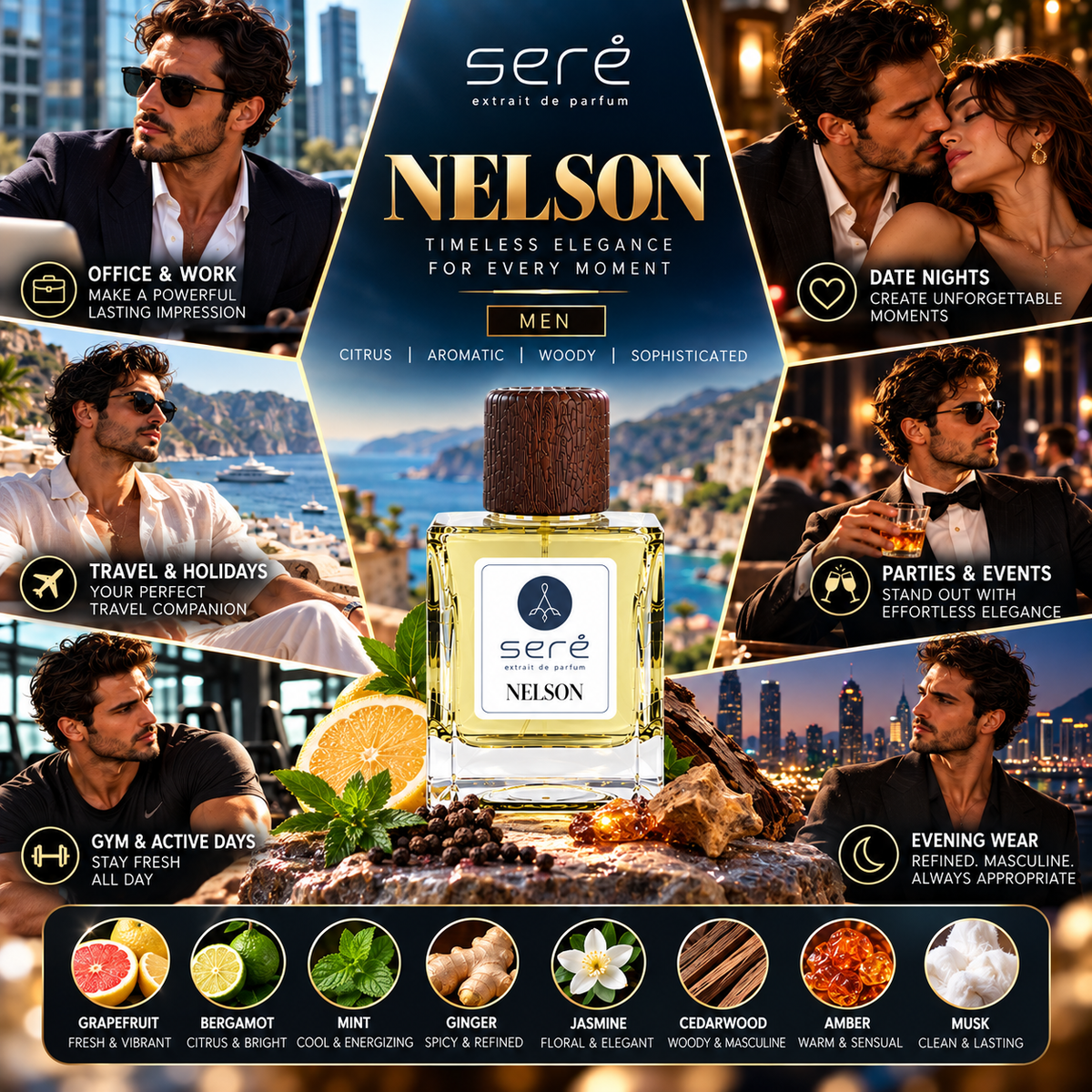 Sere Nelson Extrait De Parfum SE 2105 - Inspired by BLUE DE CHANNEL